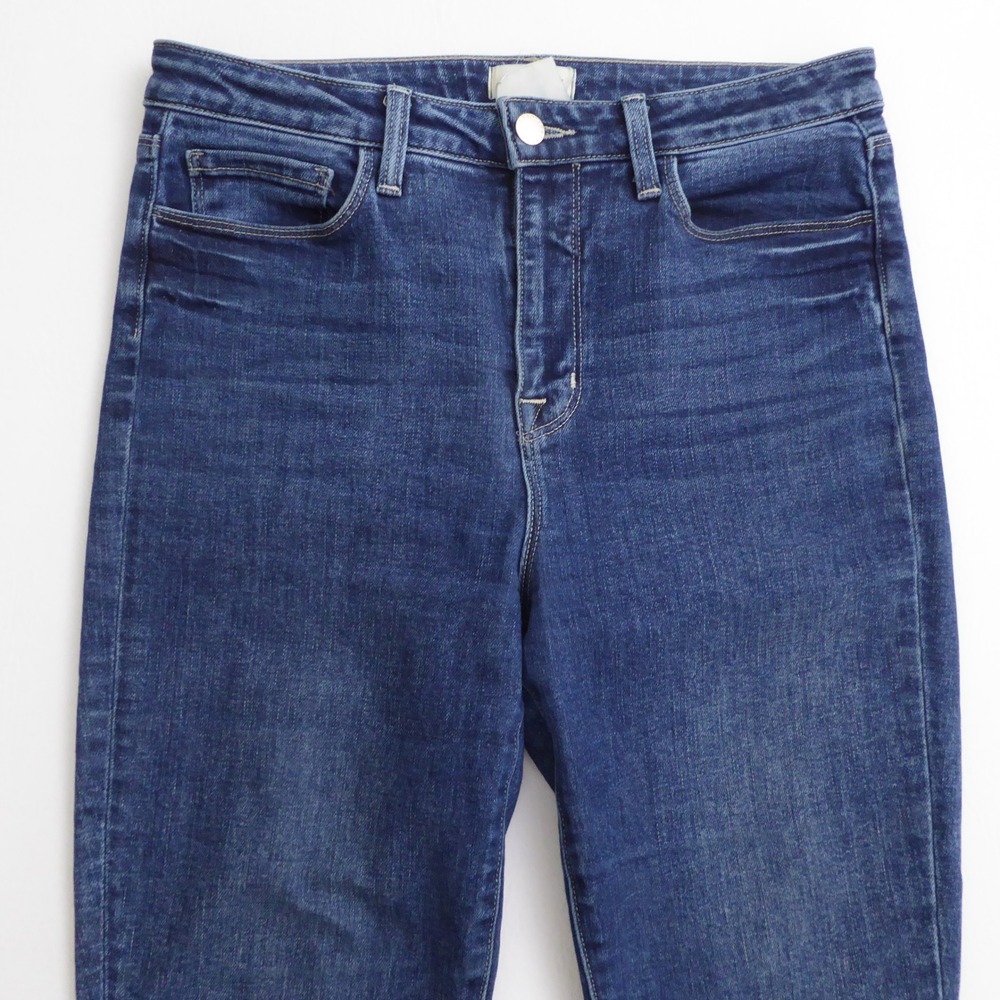 L'AGENCE Women Jeans Blue Marty High Rise Flare Rowan Size 28 x 31.5" - Picture 2 of 9